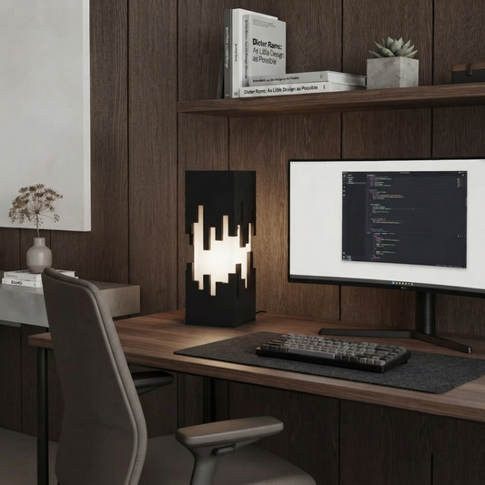 Lampe Design Géométrique Noir & Blanc – Édition Minimaliste