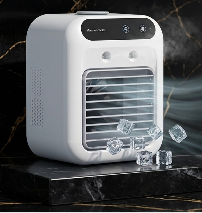 CRYO - Mini Climatiseur Tactile & Rafraîchisseur d'Air Portable