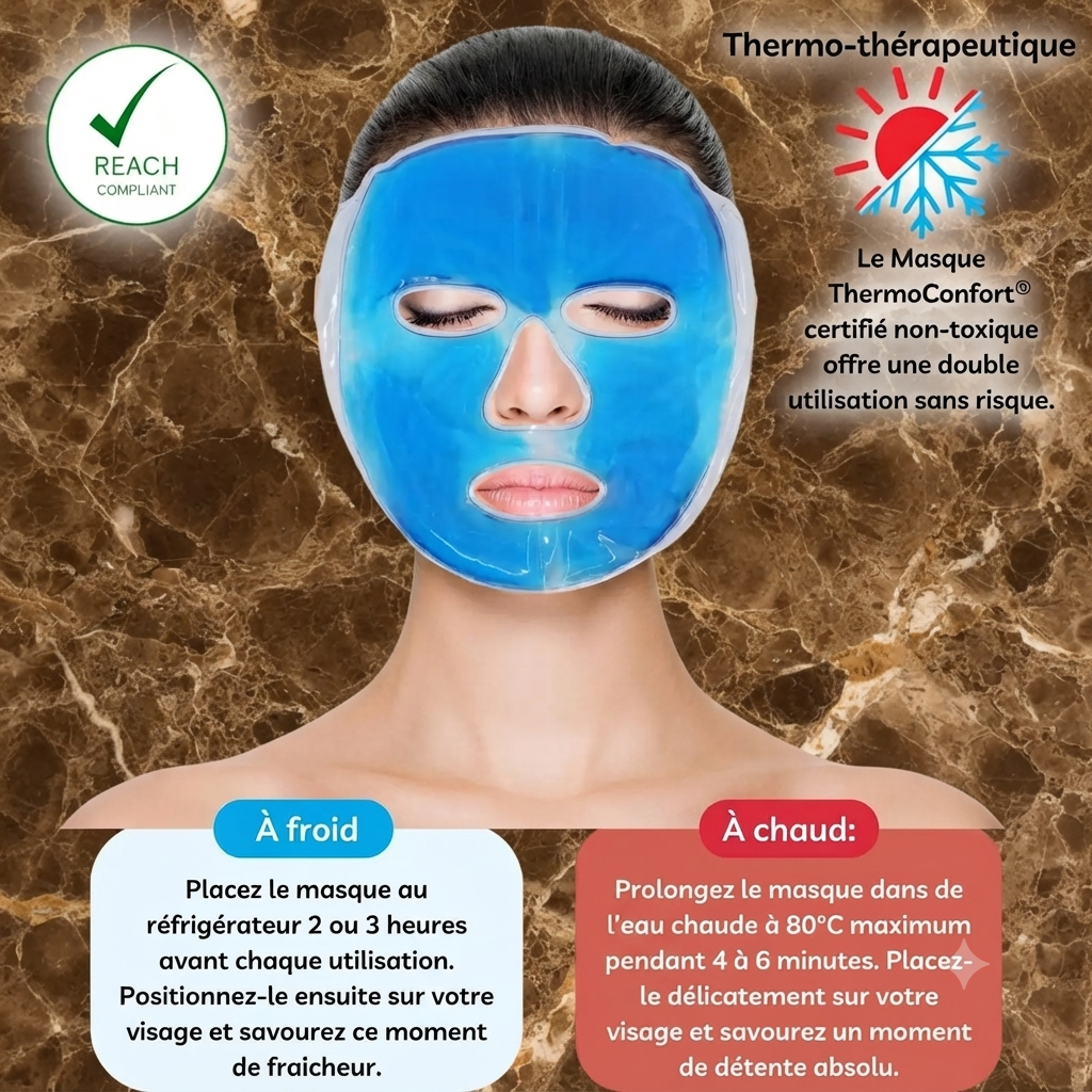 Masque de Soin Thermo-Thérapeutique – Rituel Visage Relaxant  (Pack de 2)